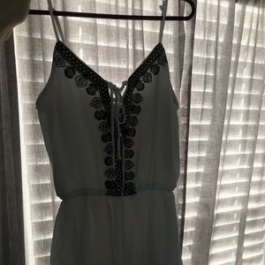 Black and white romper